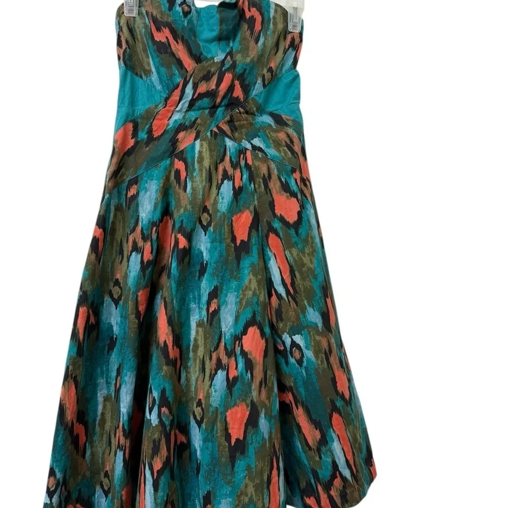 Anthropology girls from savoy Elegant Kids Formal Dress in Teal and Coral - Picture 2 of 16